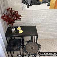 стол барный <минимализм> фанера-винтажный черный от ARCHPOLE в Москве