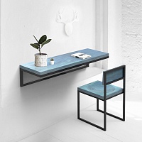 стол-консоль обеденный <минимализм> фанера-винтажный синий от ARCHPOLE в Москве