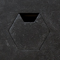 Стол рабочий <гексагон брильянт> микроцемент-темно-серый от ARCHPOLE в Москве