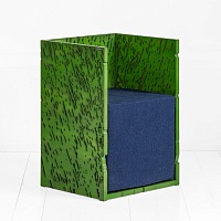 Кресло <naturale> винтажный зеленый от ARCHPOLE в Москве