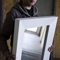 Зеркало <plyedge> фанера-винтажный белый от ARCHPOLE в Москве