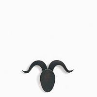 настенные рога с головой №9 <священная коза> фанера-винтажный черный от ARCHPOLE в Москве