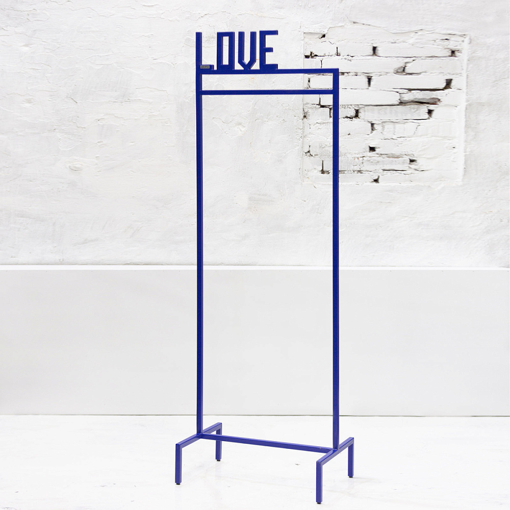 картинка В НАЛИЧИИ вешалка LOVE металл синий RAL 5002 арт. 18733 от ARCHPOLE