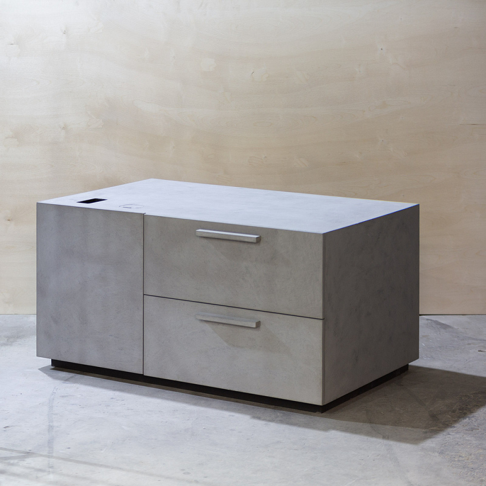 картинка В НАЛИЧИИ эксклюзивный комод в сером микроцементе 1200x770 h 620 мм арт.18598 от ARCHPOLE