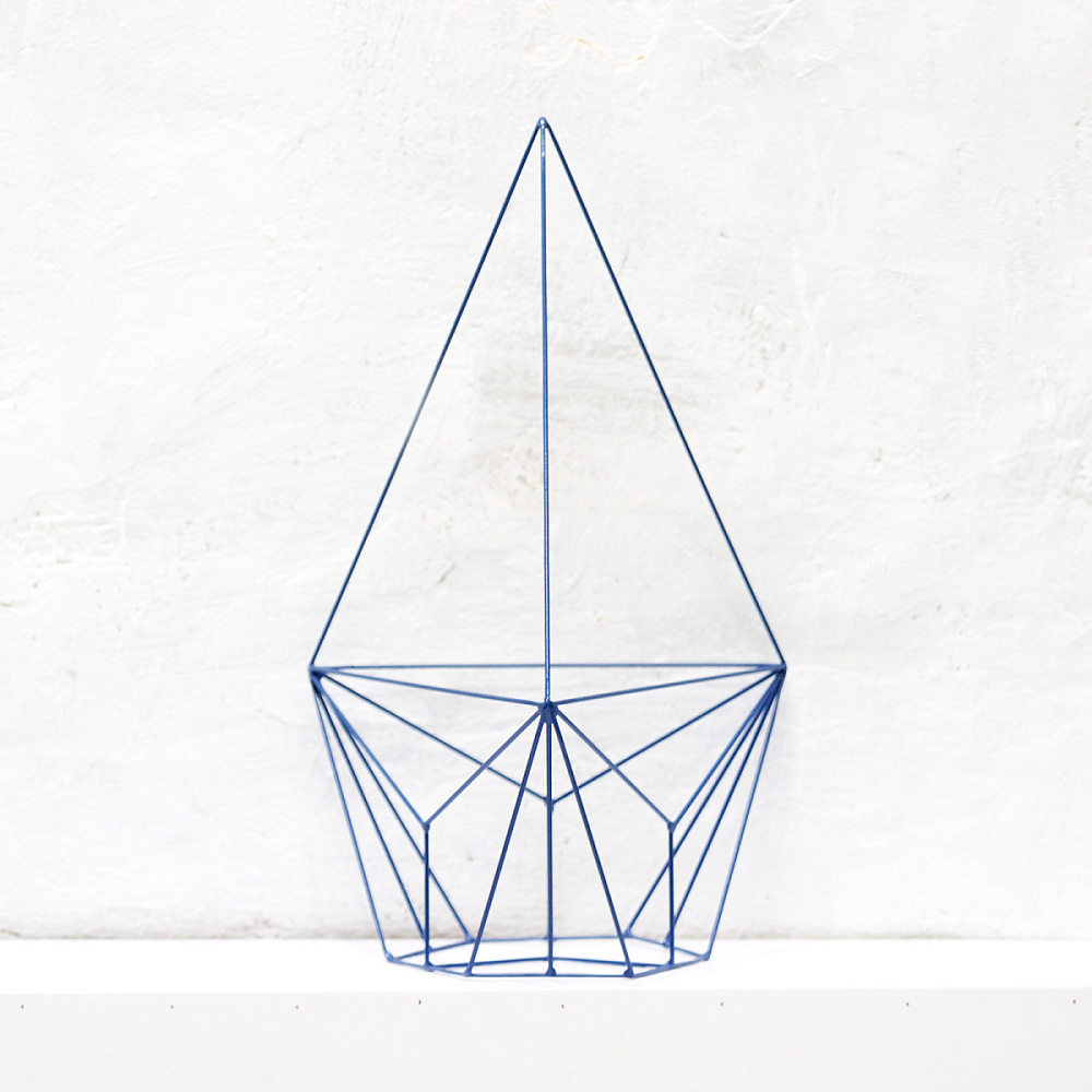 картинка В НАЛИЧИИ настенно потолочное кашпо Шаттл синее арт. 18737 от ARCHPOLE