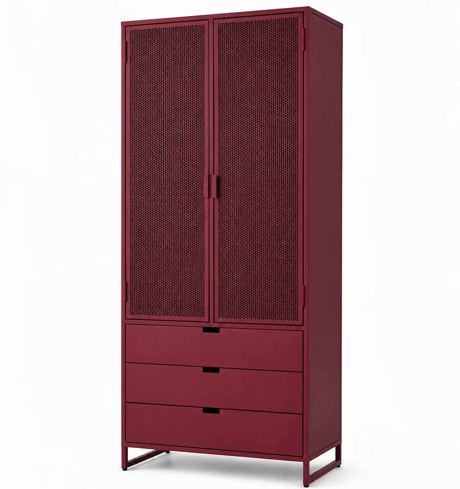 картинка гардероб <Станислав> бордовый Ral 3004 от ARCHPOLE