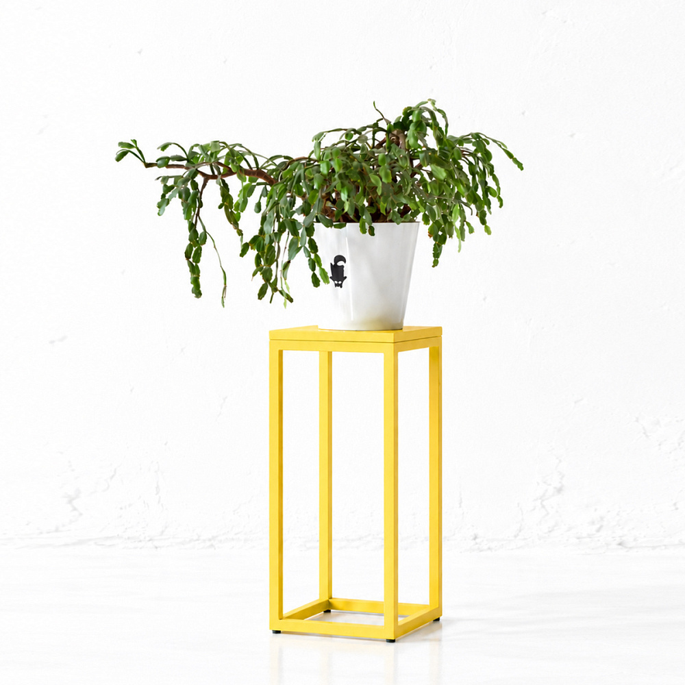 картинка тумба <Минимализм> 250x250 h 600мм желтый RAL1018 id.18865 от ARCHPOLE