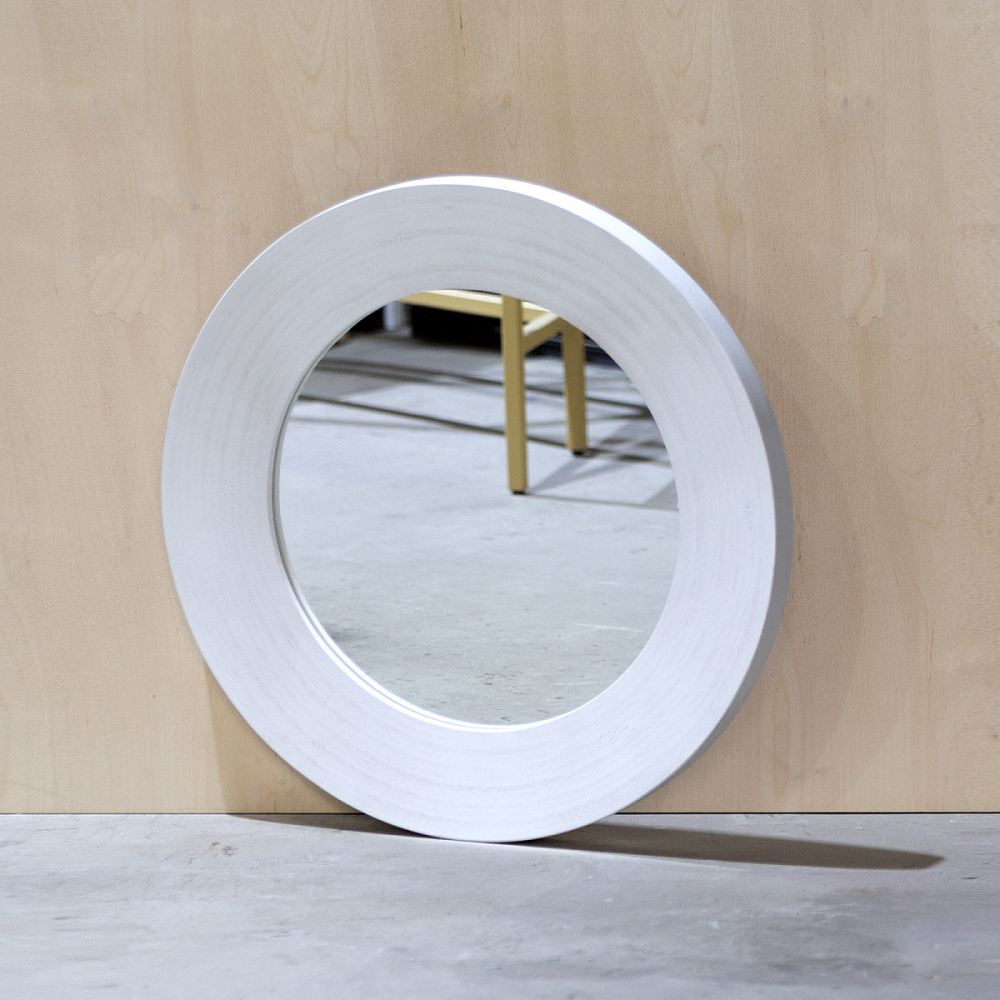 картинка В НАЛИЧИИ зеркало Fullmoon диаметр 620 мм / фанера- винтажный белый арт. 18594 от ARCHPOLE