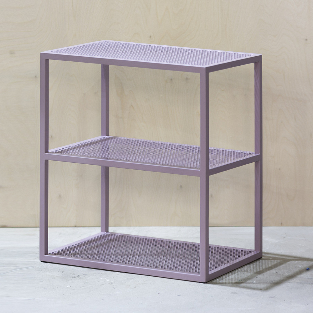 картинка В НАЛИЧИИ тумба стеллаж <Решето>  (500х350 высота 630 мм , металл сиреневый) арт. 18617 от ARCHPOLE