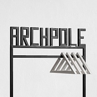 металлическая надпись-лого на рейл колличество букв и цвет на выбор от ARCHPOLE в Москве
