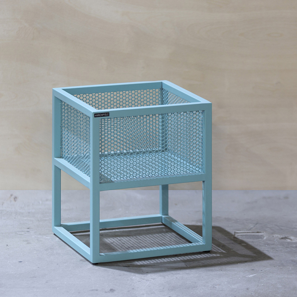 картинка В НАЛИЧИИ тумба-кашпо <Решето>  (330х330, высота 400, металл RAL 6027) арт. 18558 от ARCHPOLE